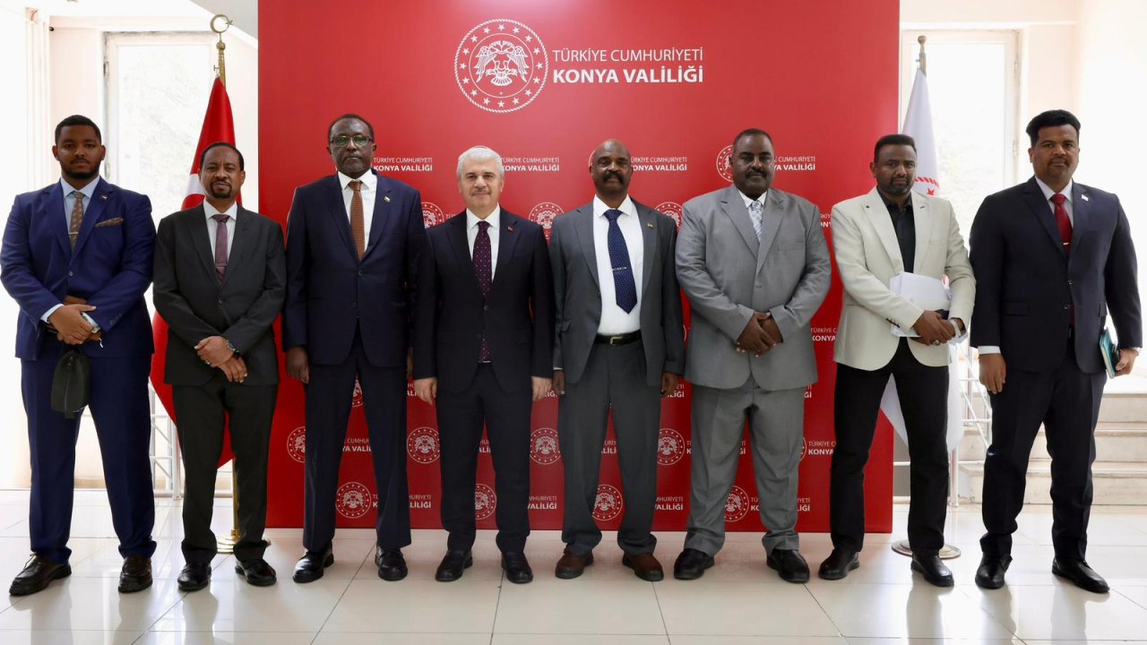 Sudan heyetinden Konya Valisi İbrahim Akın'a önemli ziyaret!