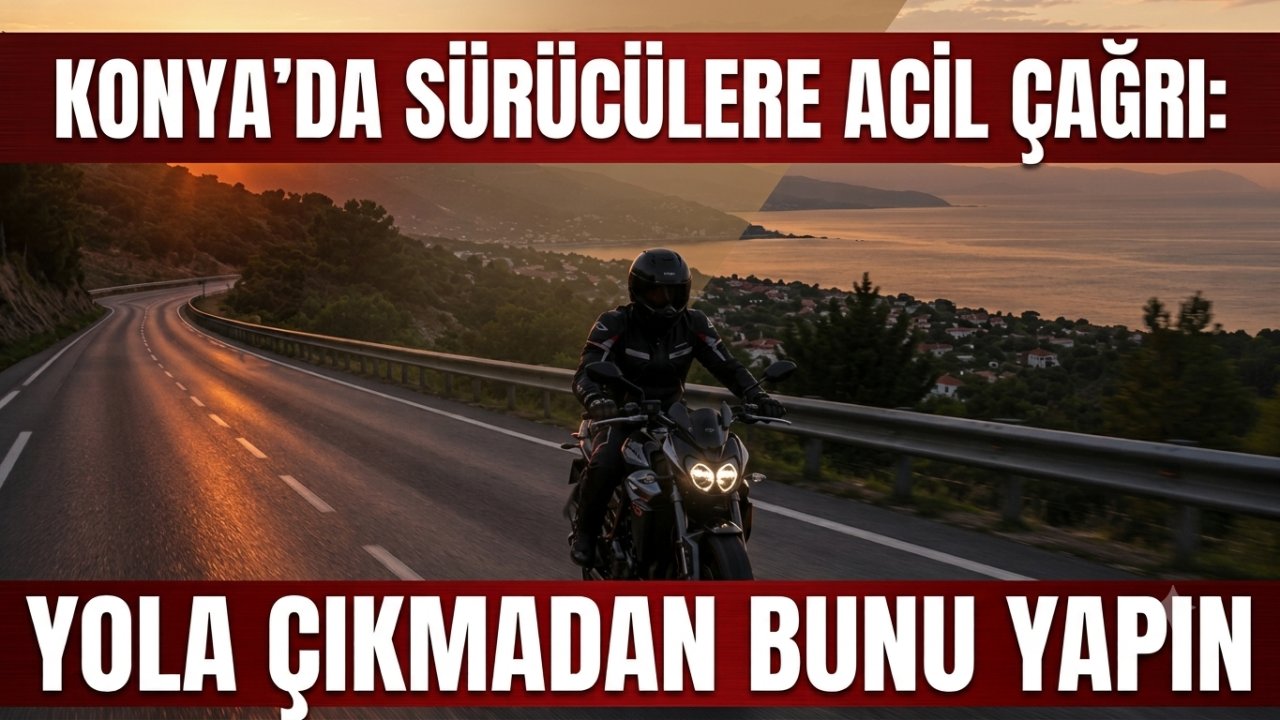 Konya'da sürücülere acil çağrı: Yola çıkmadan bunu yapın