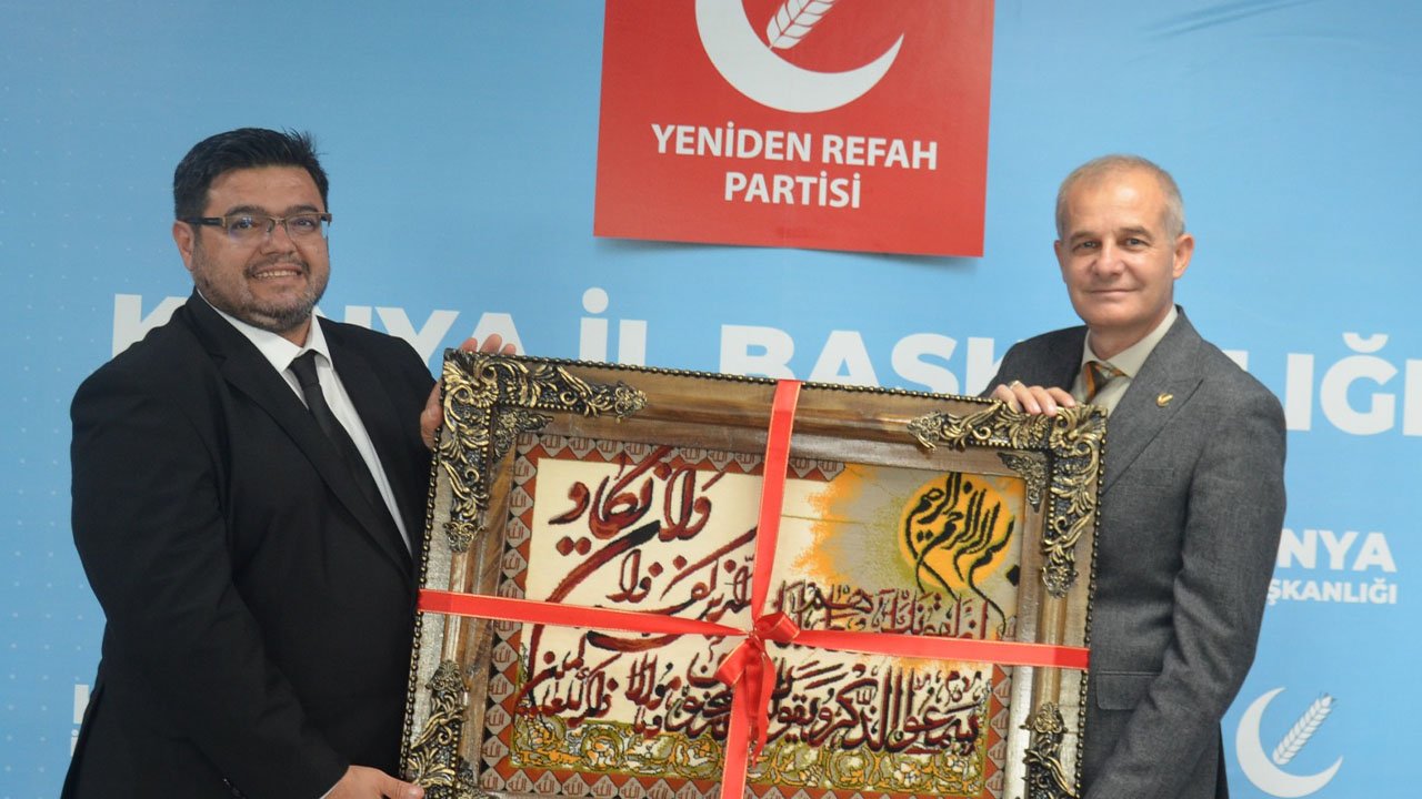KSGKD Başkanı Ali Erdal'dan Yeniden Refah Partisi Konya'ya ziyaret