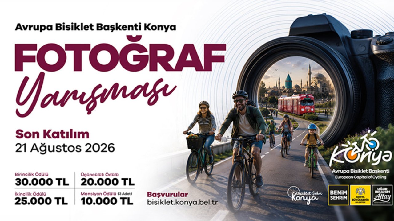 Konya'da Ödüllü Fotoğraf Yarışması Başladı! En Güzel Bisiklet Kareleri Yarışacak!