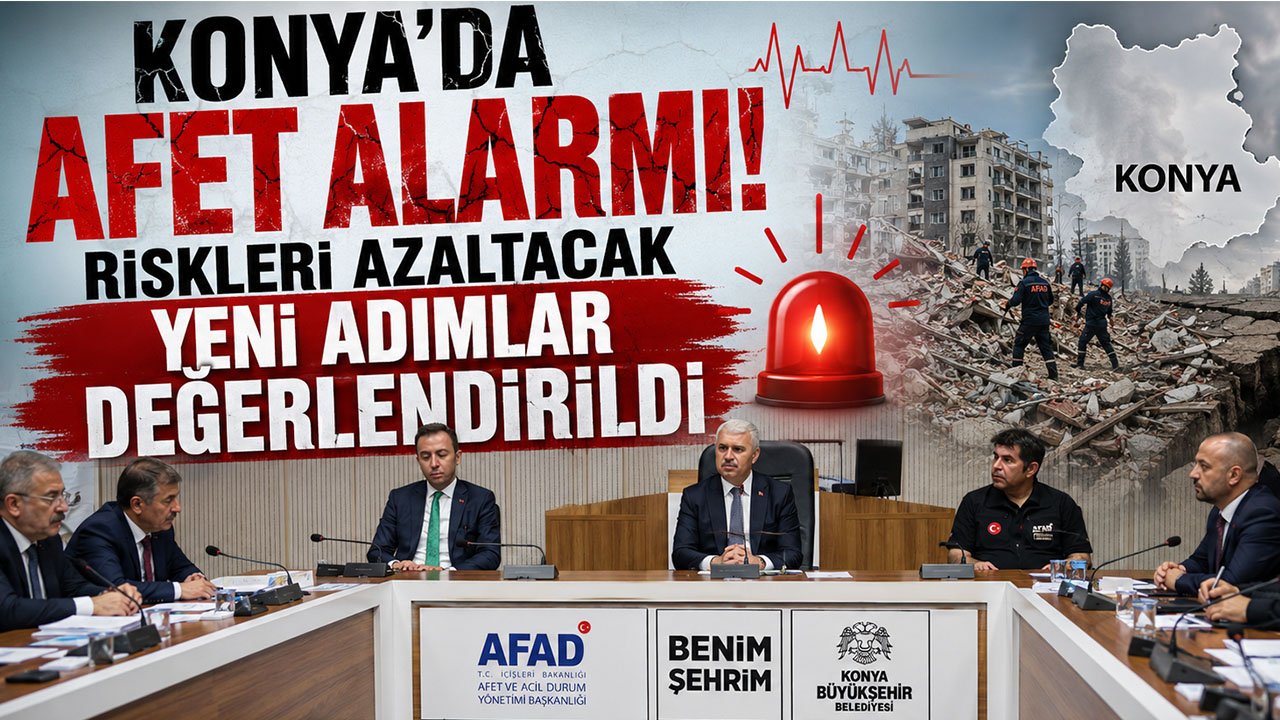 Konya'da Afet Alarmı! Riskleri Azaltacak Yeni Adımlar Değerlendirildi