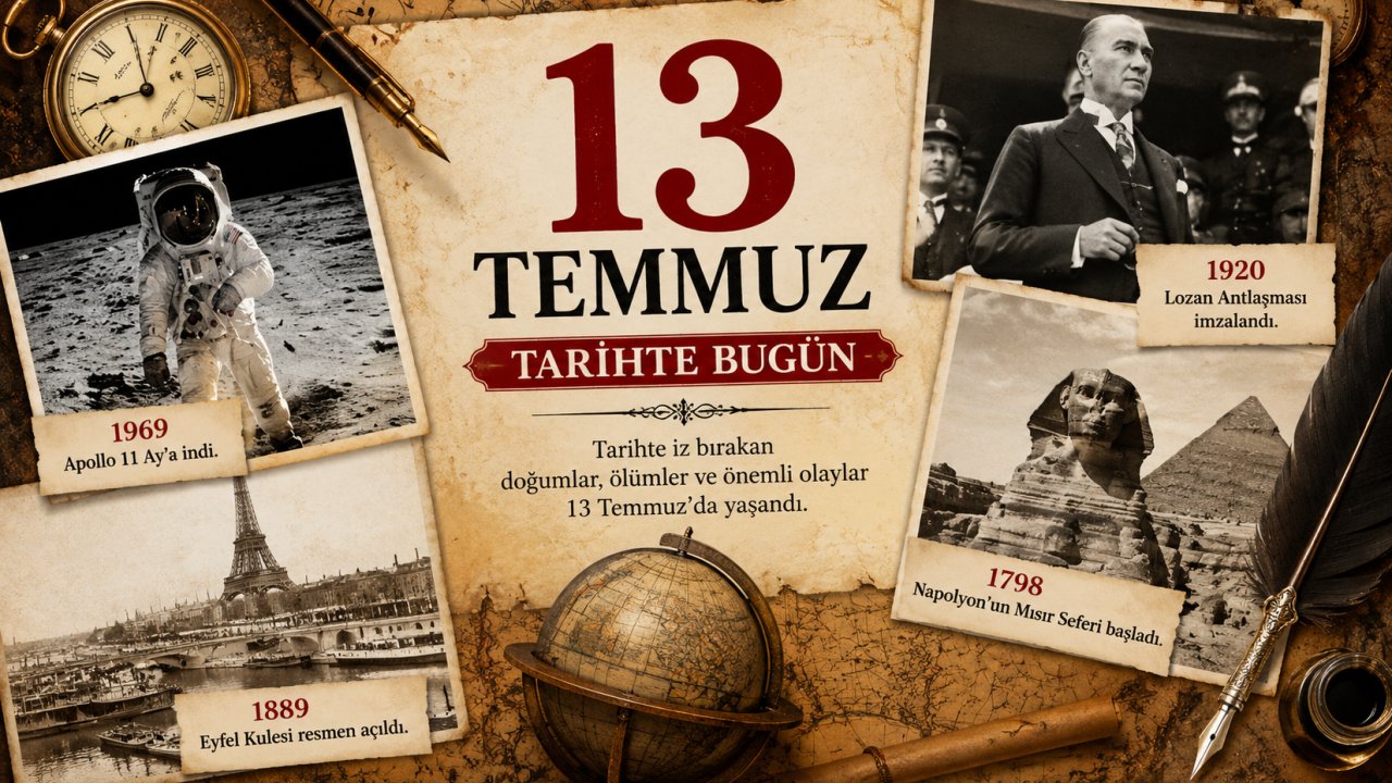 13 Temmuz Tarihte Bugün: Dünyada, Türkiye'de ve İslam Tarihinde Yaşanan Önemli Olaylar!