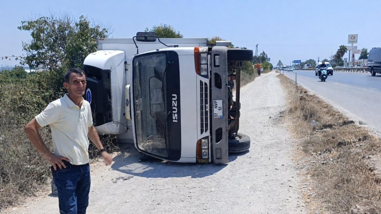 Şarampole uçtu, burnu bile kanamadı!