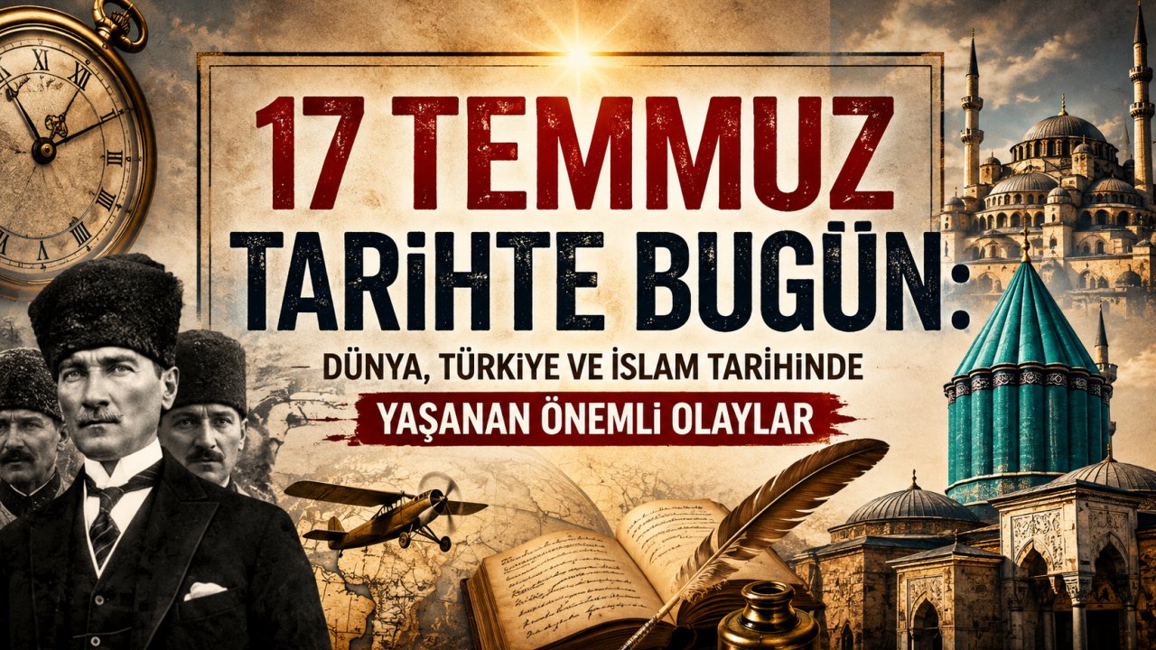 17 Temmuz Tarihte Bugün: Türkiye, İslam ve Dünya Tarihinde Yaşanan Önemli Olaylar