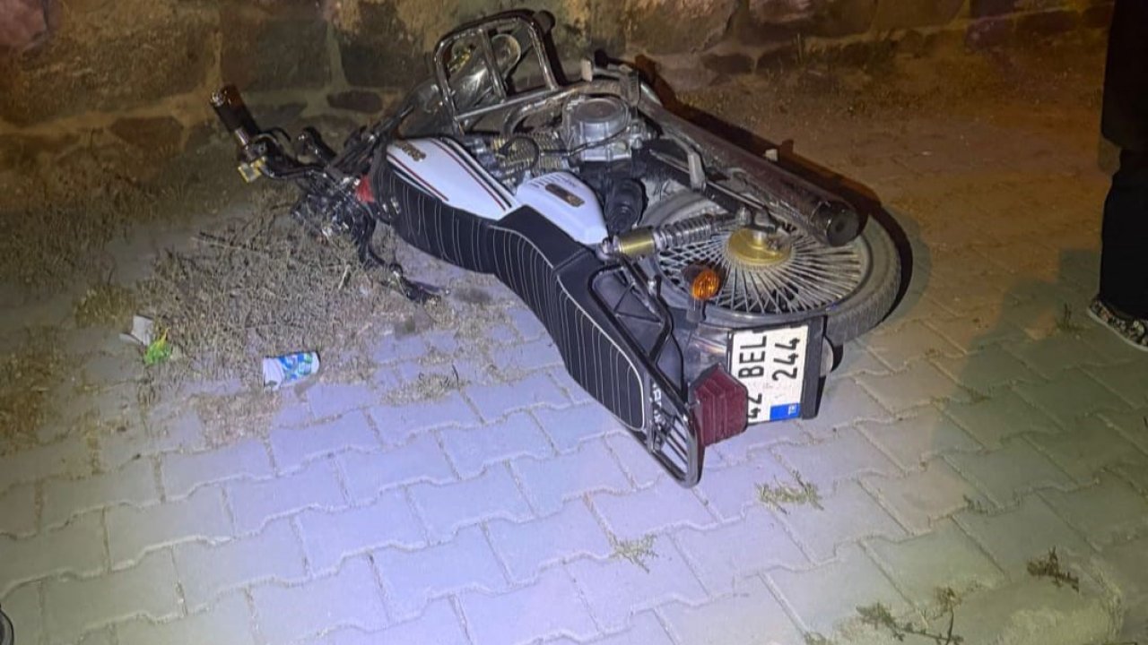 Konya'da motosiklet ile otomobil çarpıştı: 2 yaralı!