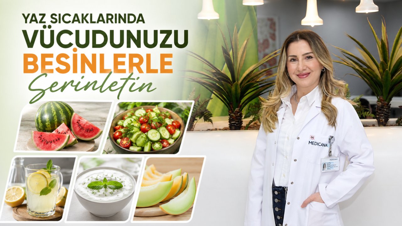 Yaz sıcaklarında vücudunuzu besinlerle serinletin!
