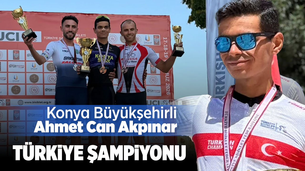 Konya Büyükşehir Belediyesporlu Ahmet Can Akpınar'dan önemli başarı