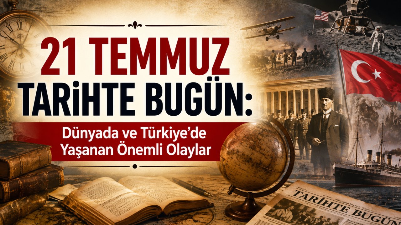 21 Temmuz Tarihte Bugün: Dünyada ve Türkiye'de Yaşanan Önemli Olaylar!