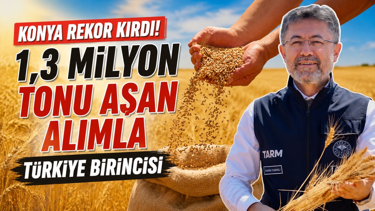 Konya Rekor Kırdı! 1,3 Milyon Tonu Aşan Alımla Türkiye Birincisi