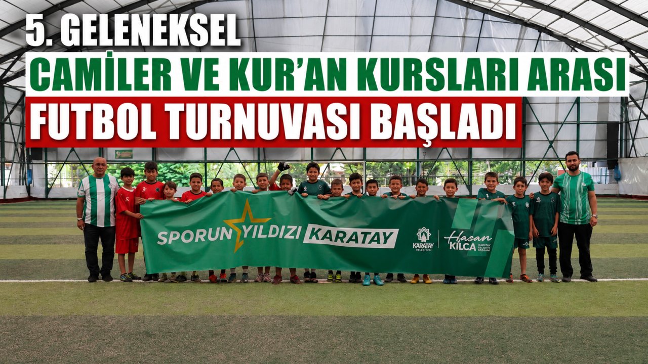 5. Geleneksel Camiler ve Kur'an Kursları arası futbol turnuvası başladı