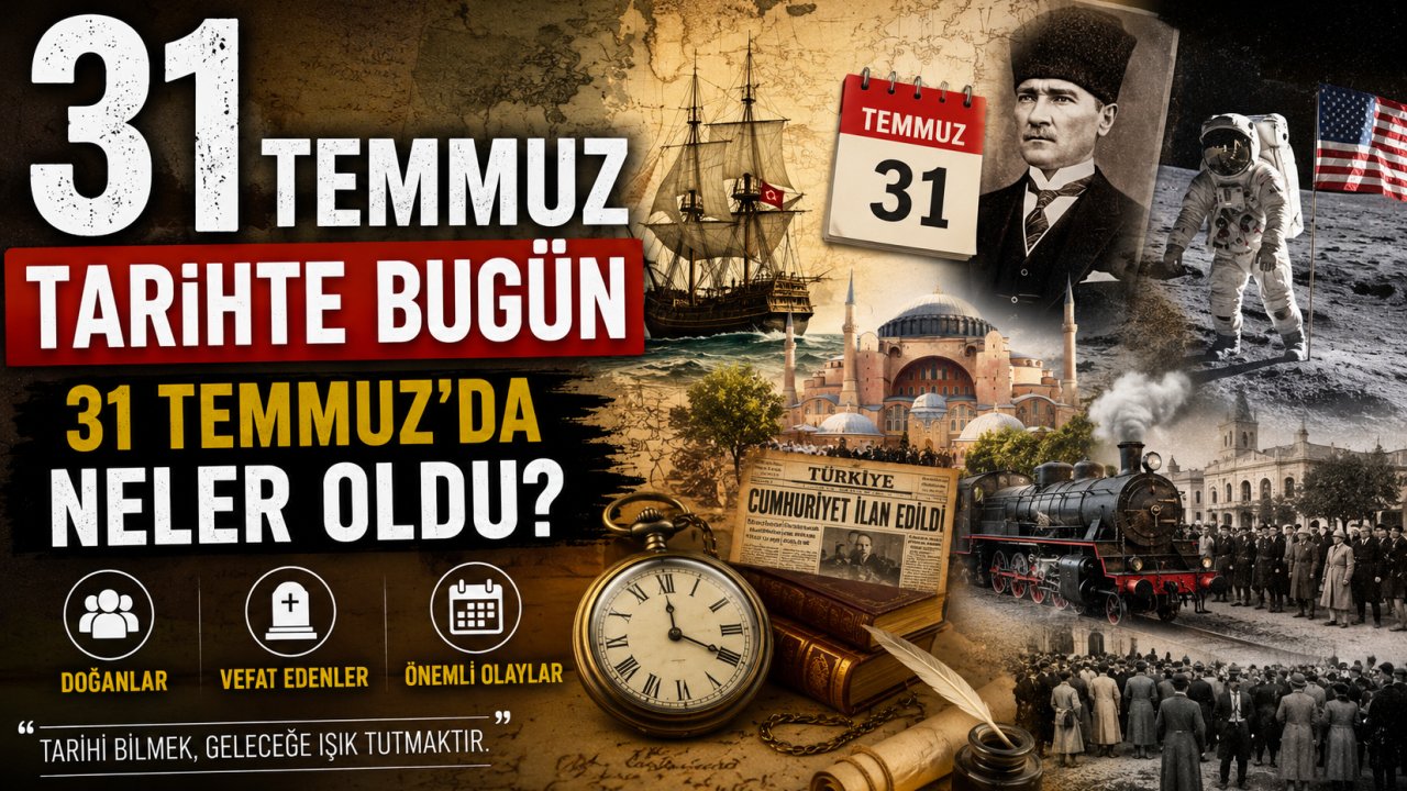 31 Temmuz Tarihte Bugün: 31 Temmuz'da Neler Oldu?