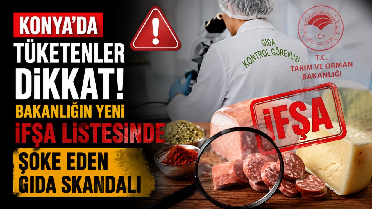 Konya'da Tüketenler Dikkat! Bakanlığın Yeni İfşa Listesinde Şoke Eden Gıda Skandalı