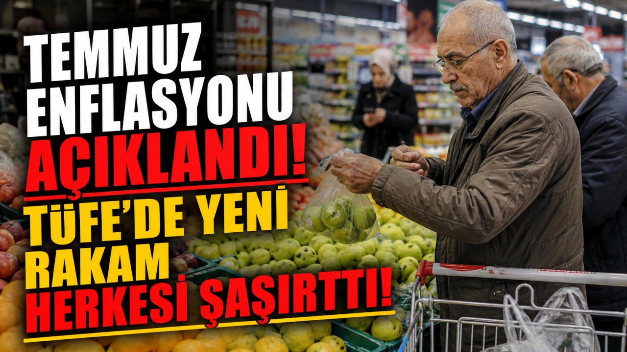 Temmuz enflasyonu açıklandı! TÜFE'de yeni rakam herkesi şaşırttı