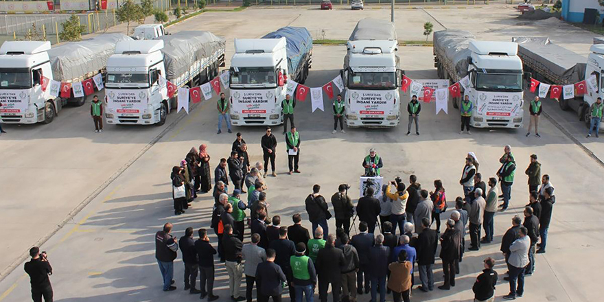 İHH' nin 70 Tır Yardımı Suriye'deki İhtiyaç Sahiplerine Ulaştırıldı
