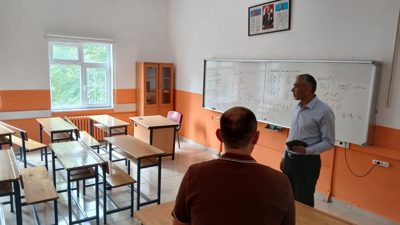 Konya Bozkır'da okul denetimleri sürüyor!