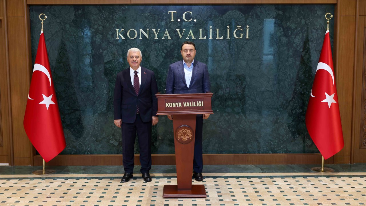 Konya Valisi İbrahim Akın, Kütahya Valisi Musa Işın’ı Misafir Etti