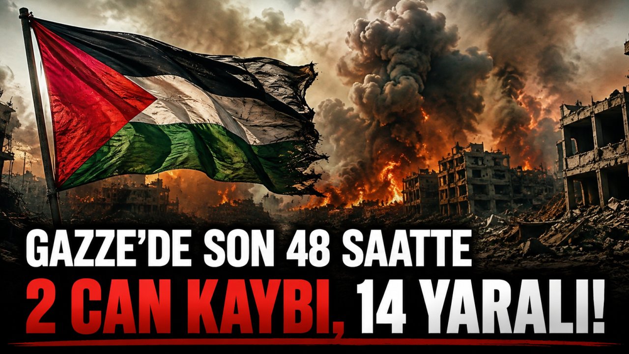 Gazze'de son 48 saatte 2 can kaybı, 14 yaralı