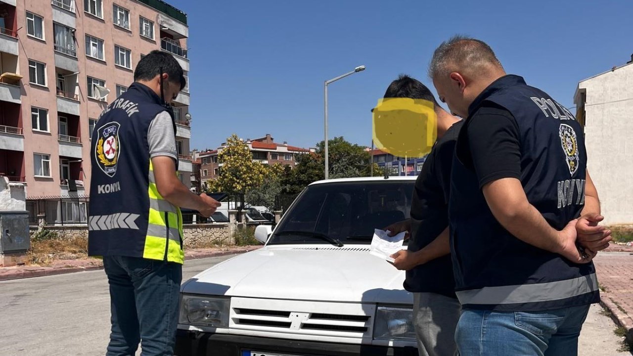 Konya'da Sokak Ortasında Drift Atan Sürücüye Rekor Ceza!