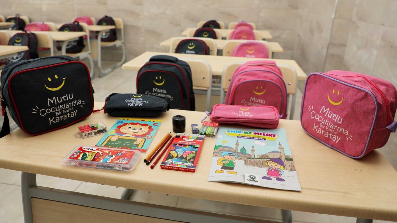 Karatay’da 9 bin öğrenciye büyük destek! Çanta ve kırtasiye setleri hediye edilecek