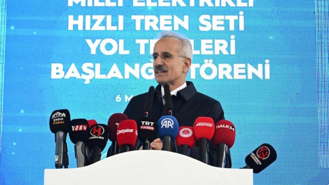 Milli Hızlı Trende tarihi an! Hızı 250 kilometreye ulaştı!
