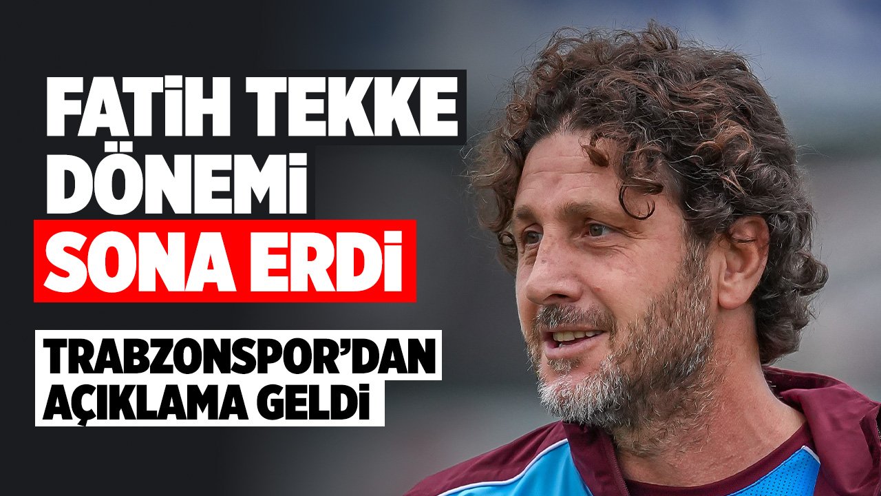 Trabzonspor resmen duyurdu: Fatih Tekke ile yollar ayrıldı