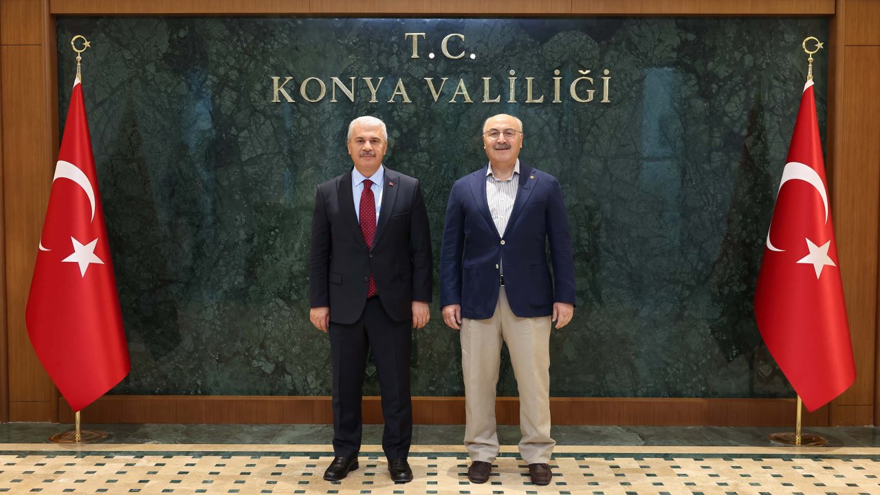 Konya’da önemli buluşma! Vali İbrahim Akın, Denizli Valisi Yavuz Selim Köşger’i ağırladı