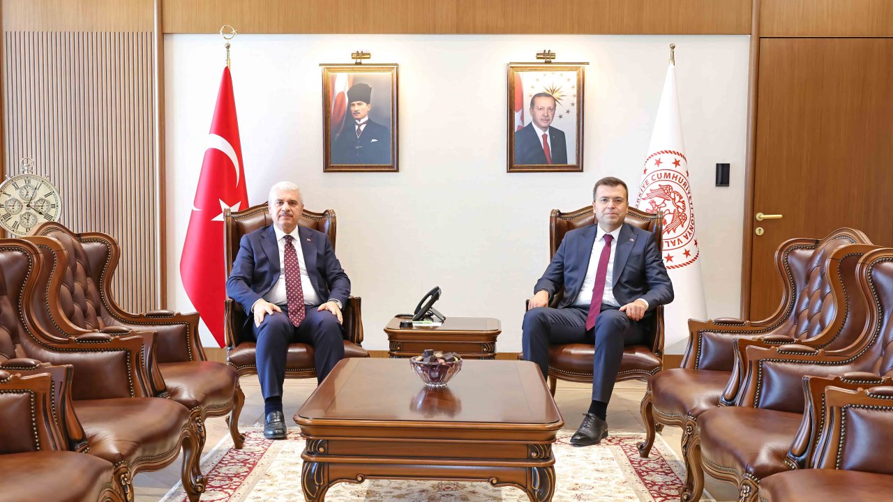 Vali İbrahim Akın, Niğde Valisi Nedim Akmeşe’yi misafir etti!