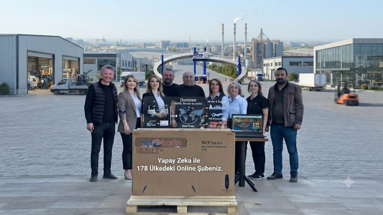 Konya esnafına dijital reklamda yeni dönem: 50 inç QLED TV hediye ettiler