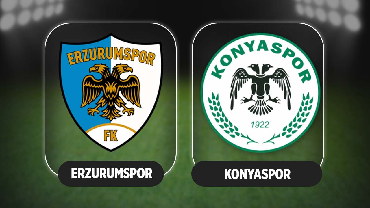 Erzurumspor - Konyaspor maçı ne zaman nerede?