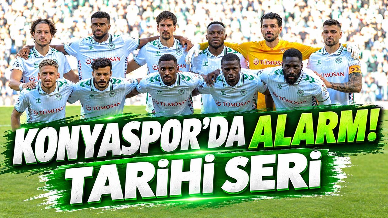 Konyaspor’da alarm! Tarihi seri