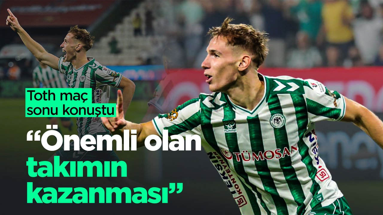 Konyaspor'un genç orta sahası maç sonu konuştu: "İsterse kaleci atsın önemli olan tek şey takımın kazanması"