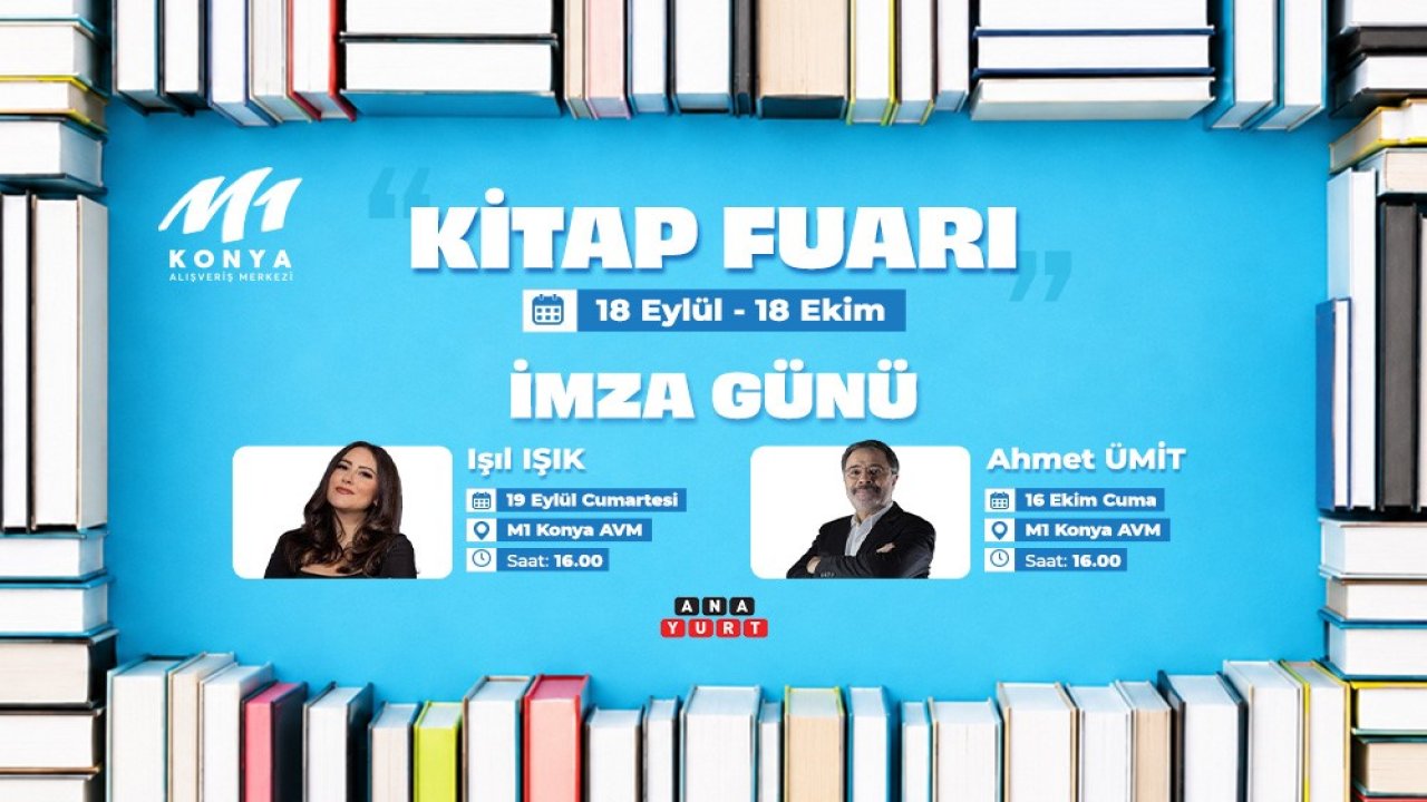 M1 Konya AVM'de Kitap Fuarı kapılarını açıyor!