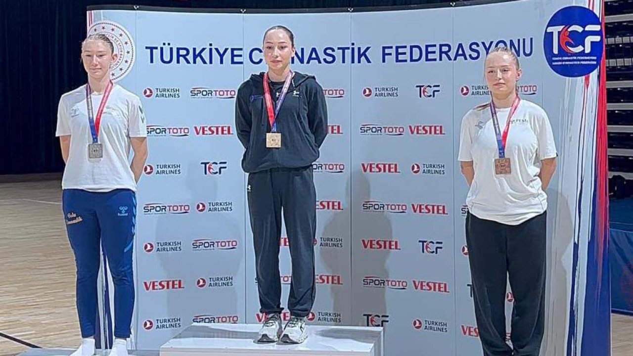 Konya’nın cimnastikteki gururu Ikonıum Cimnastik’ten Liva Nur Yalçın Türkiye şampiyonu oldu