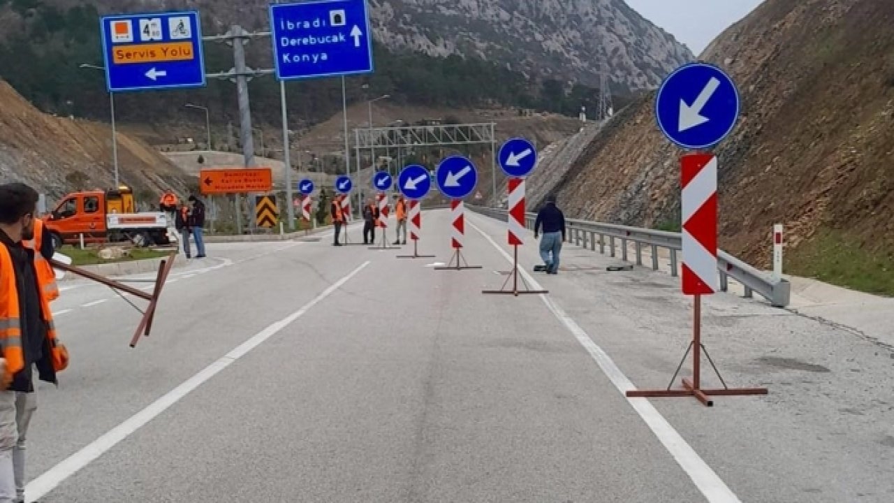 Konya-Antalya yolunda bugün dikkat! O saatlerde trafiğe kapatılacak