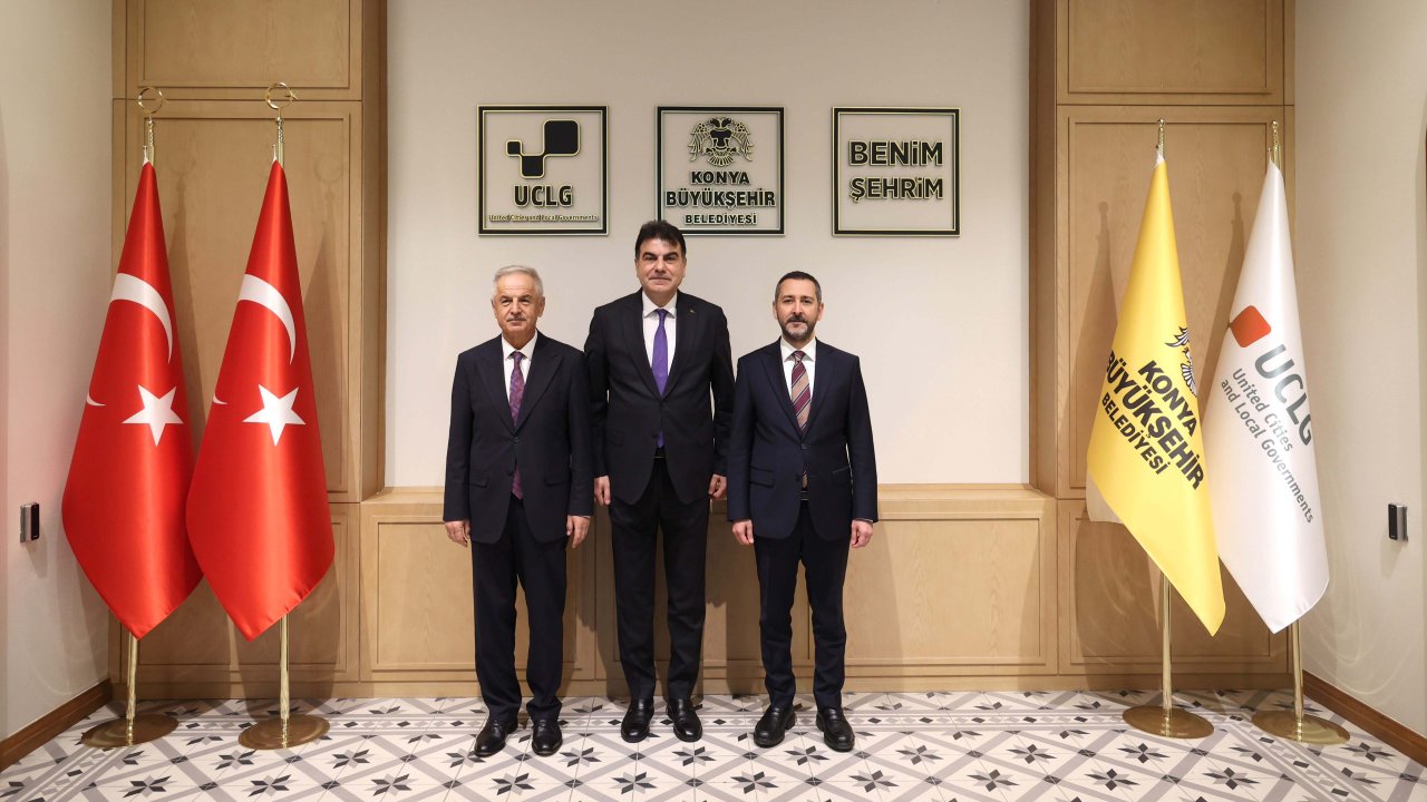 Konya’da dikkat çeken ziyaret! Milli Savunma Bakan Yardımcısı Taş Bina’da