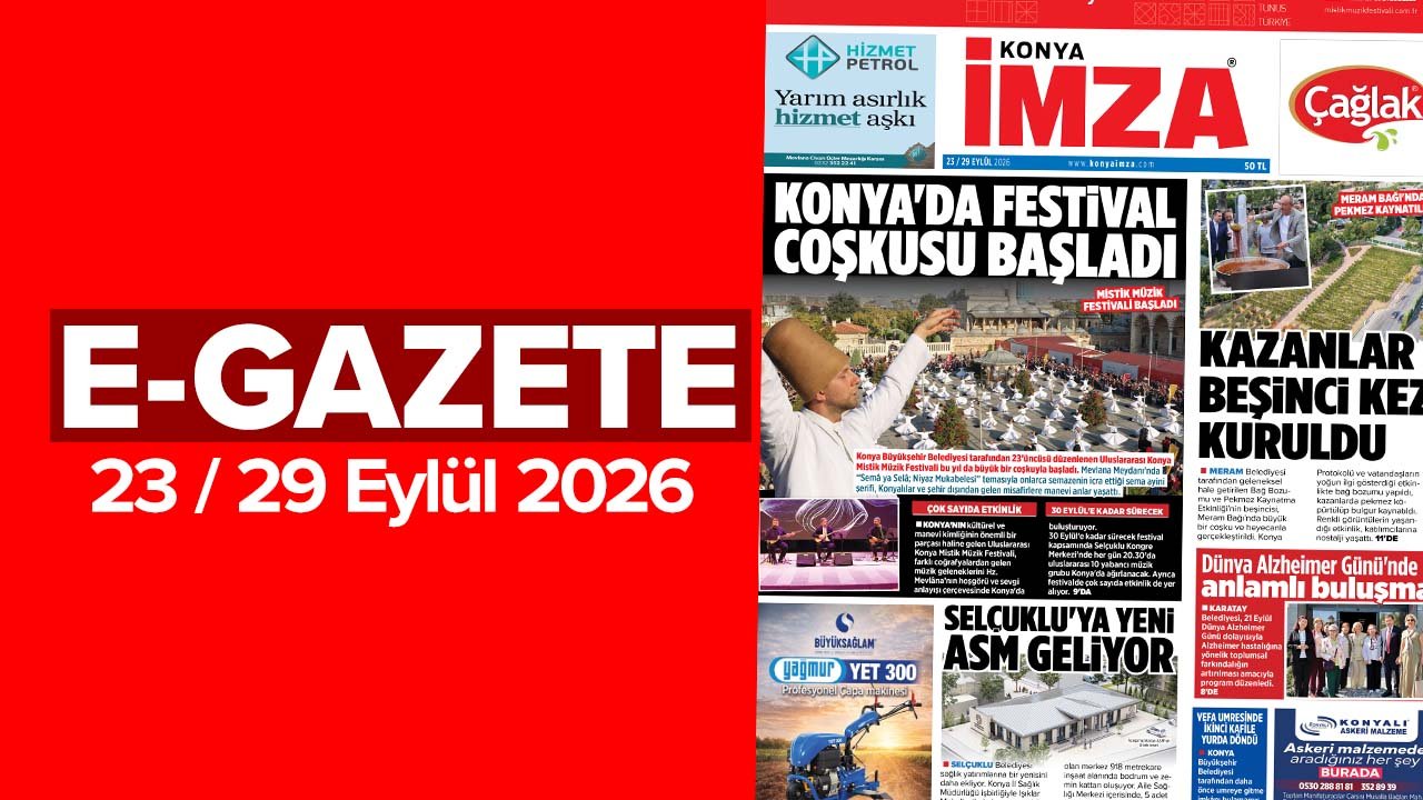 Konya İmza E-GAZETE (23 / 29 Eylül 2026)