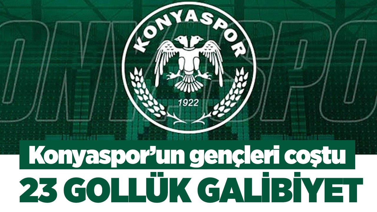 Konyaspor'un gençleri coştu: 23-0'lık galibiyet