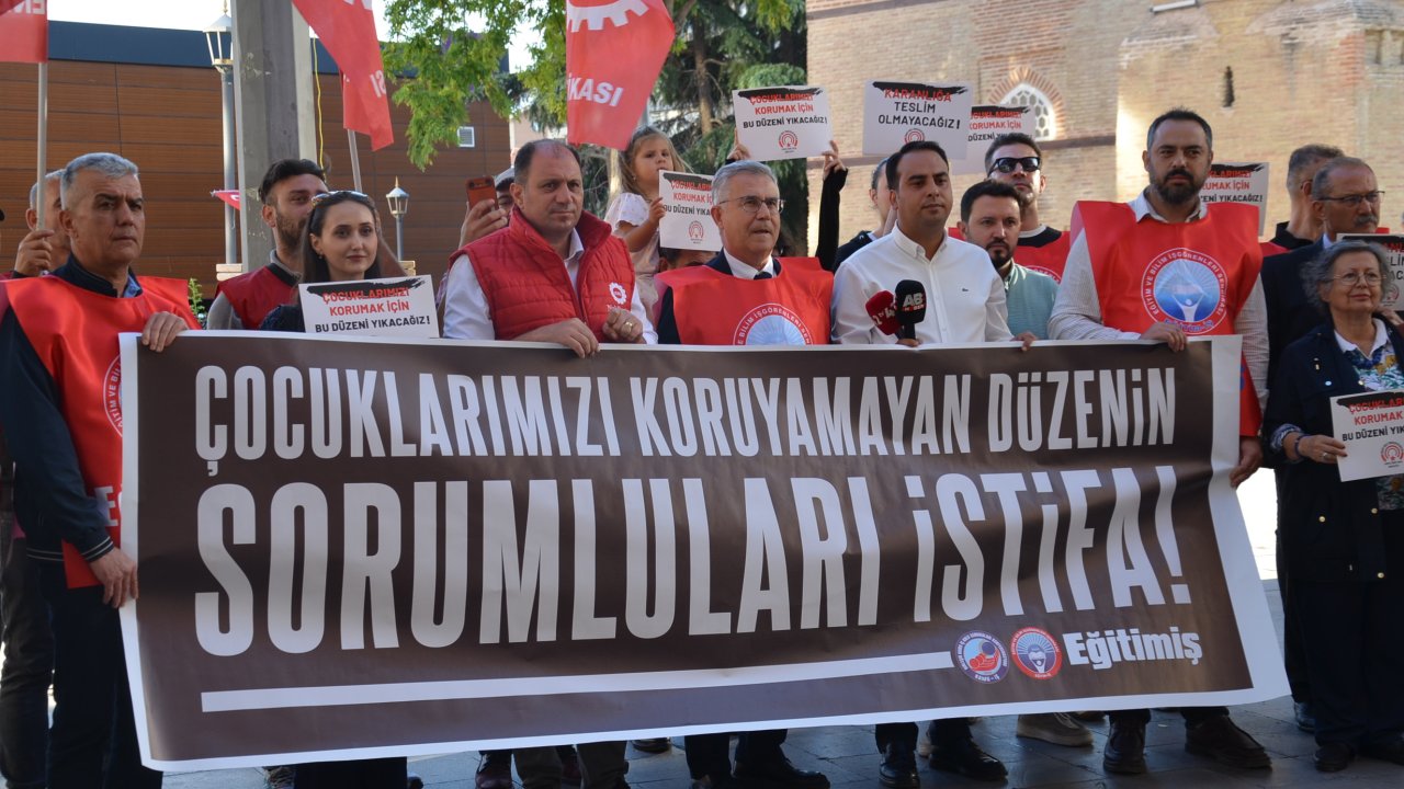 Eğitim-İş Konya Şube Başkanı Ertuğrul: Çocuklarımızın yaralanmadan ve ölmeden önce riski gören bir kamu politikası istiyoruz