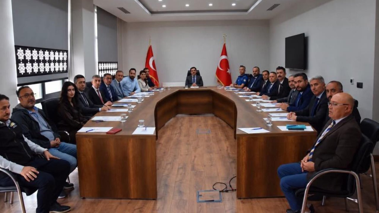 Karapınar’da kamu hizmetleri için koordinasyon toplantısı