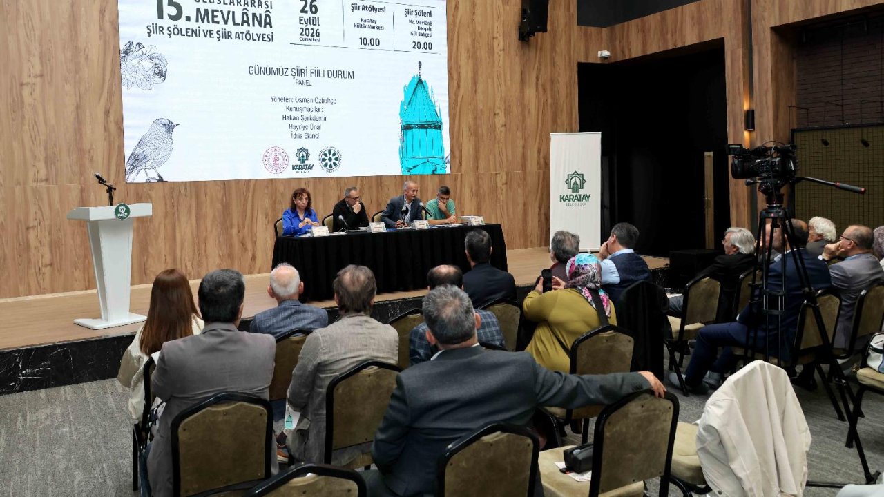 Konya’da şiir şöleni başladı! 15. Mevlânâ Şiir Şöleni’nde şairler buluştu