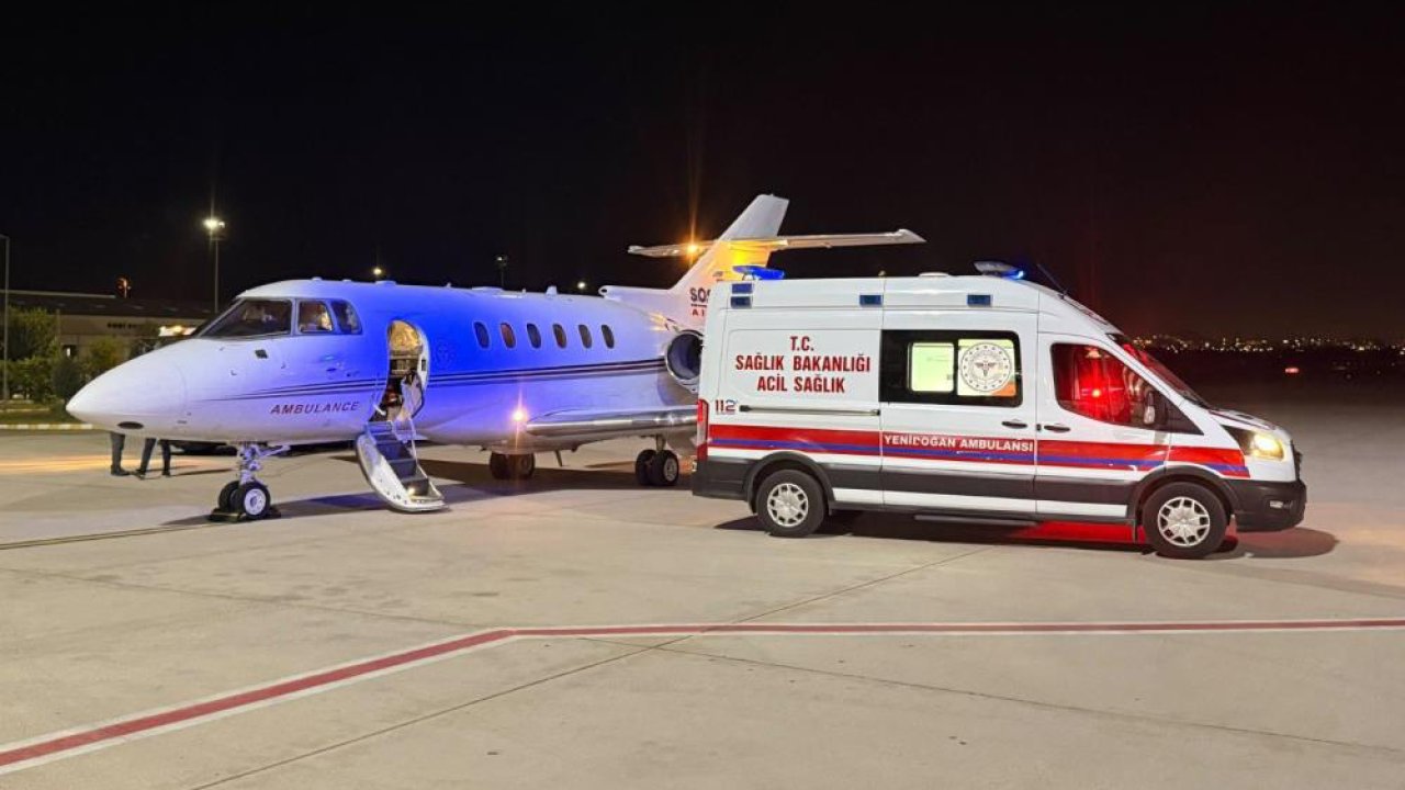 Konya’ya ambulans uçakla sevk edildi! 50 günlük Eylül bebeğin tedavisi başladı