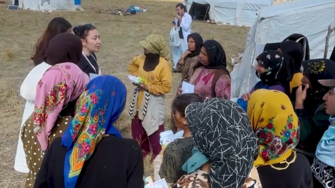 Konya'nın bu ilçesinde mevsimlik tarım işçilerine sağlık hizmeti!