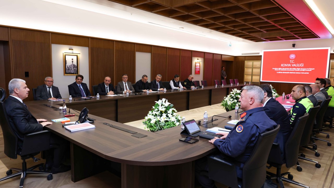 Konya’da Eğitim Güvenliği İçin Önemli Toplantı! Vali İbrahim Akın Başkanlığında Gerçekleştirildi
