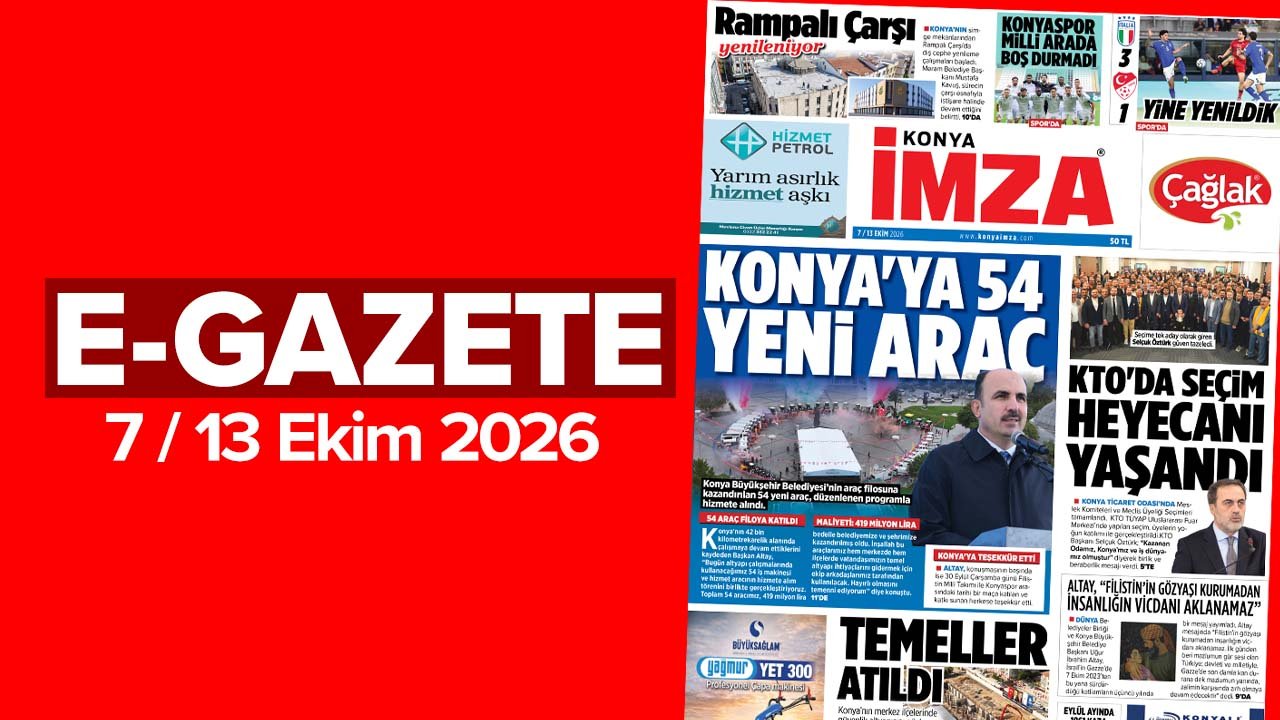 Konya İmza E-GAZETE (7 / 13 Ekim 2026)