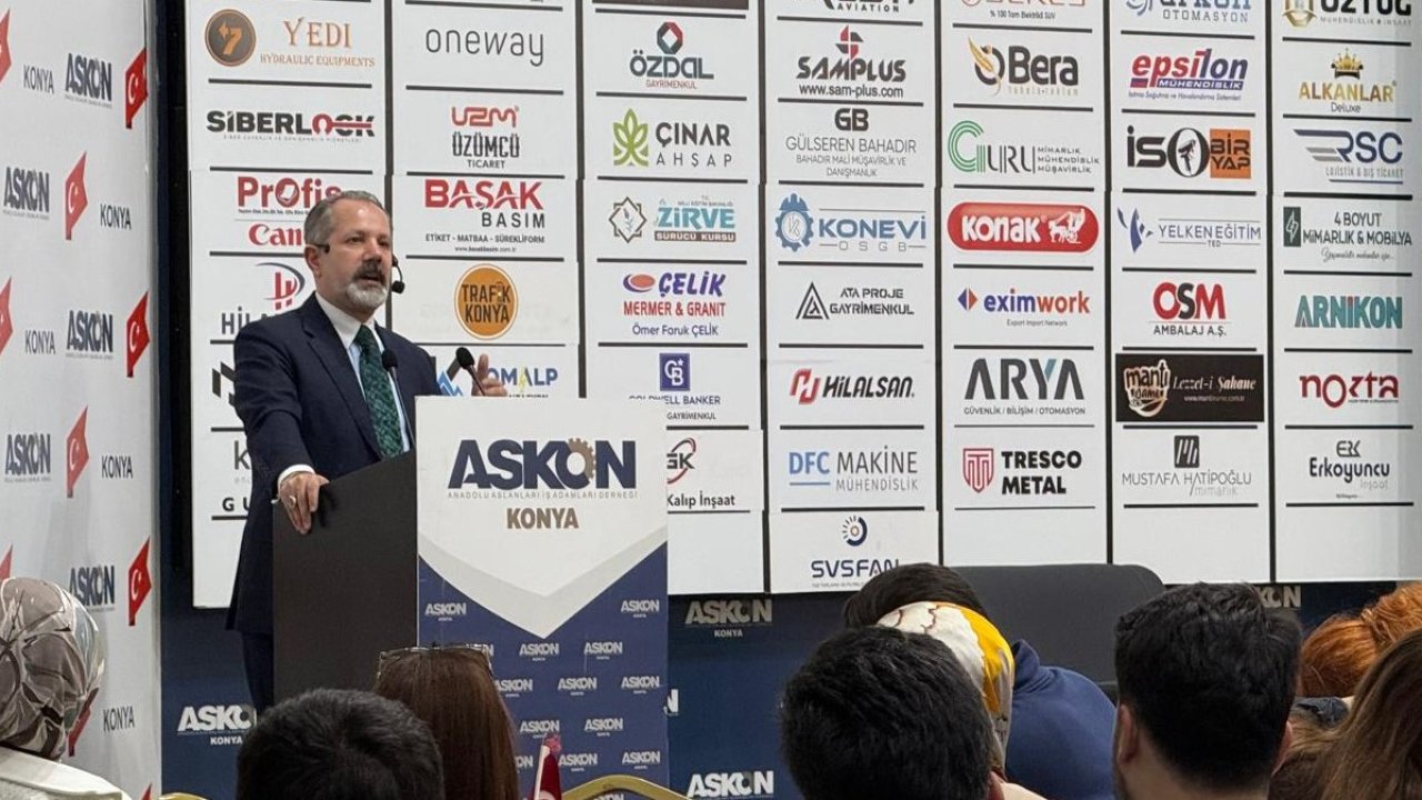 İslam Memiş, ASKON Konya’da Türkiye ve Dünyadaki ekonomik gelişmeleri değerlendirdi