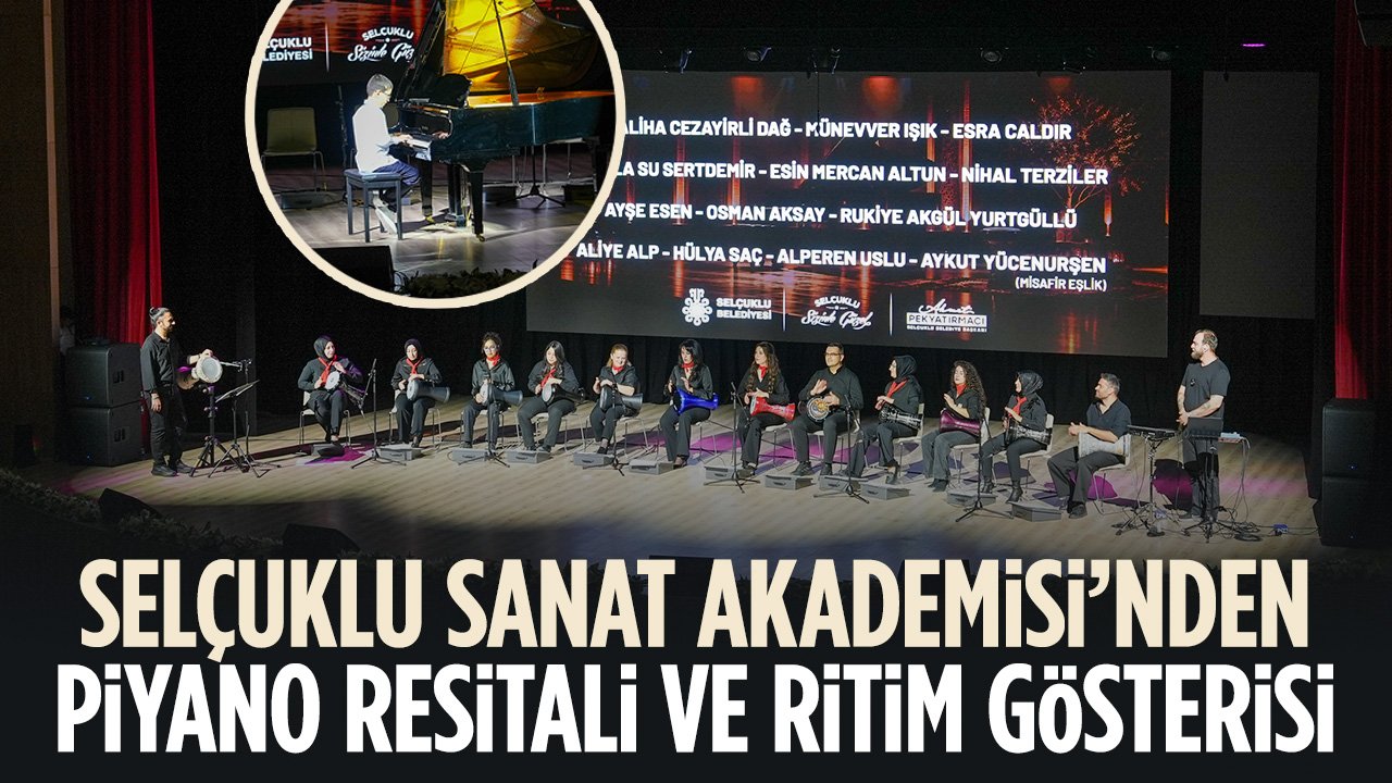 Konya'da piyona resitali ve ritim gösterisi