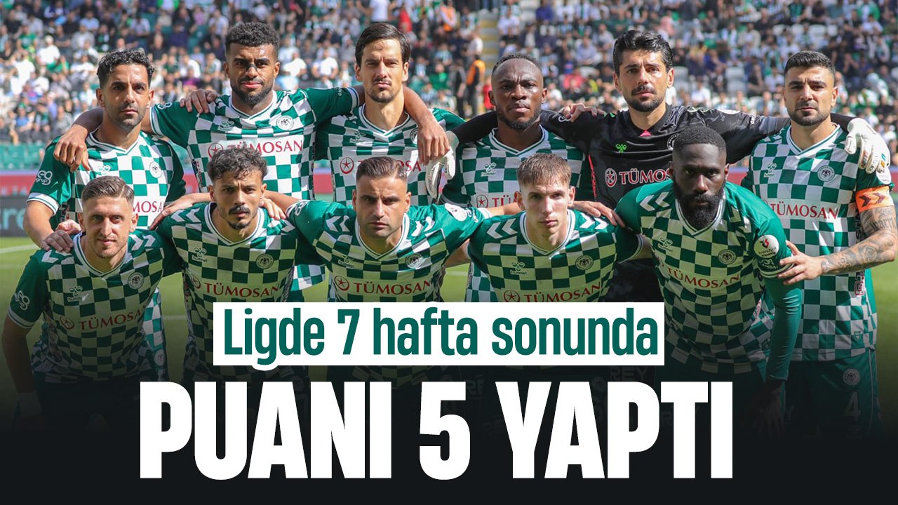 Konyaspor puanını 5'e yükseltti! 7 maçta 4 gol