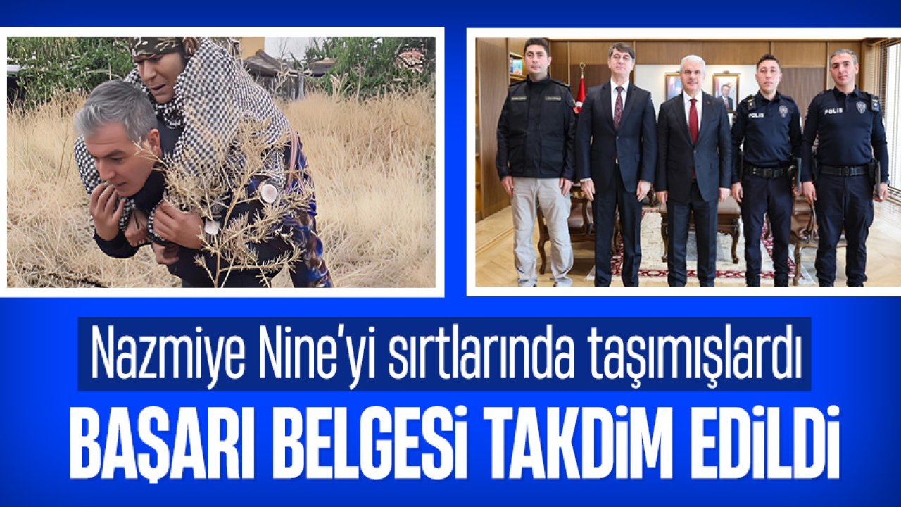 Konya'da kaybolan 82 yaşındaki Nazmiye Nineyi buldular: Konya Valiliği'nde başarı belgesi verildi