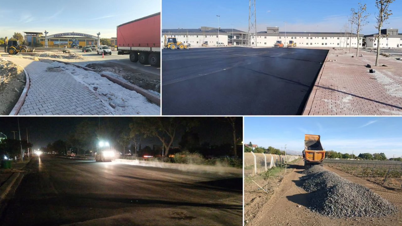 Konya’da yol çalışmaları sürüyor: Büyükşehir 5 noktada çalışma yapıyor