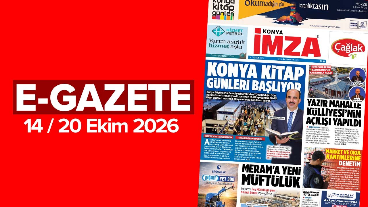 Konya İmza E-GAZETE (14 / 20 Ekim 2026)